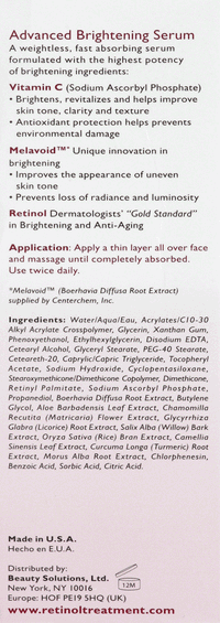 RETINOL Advanced Brightening Serum, 1 fl. oz. (30ml) - oddros.shop