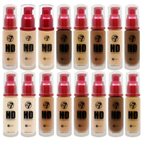 W7 COSMETICS High Definition (12 Hour) Foundation - 1.05 Fl Oz (30 ml) - oddros.shop
