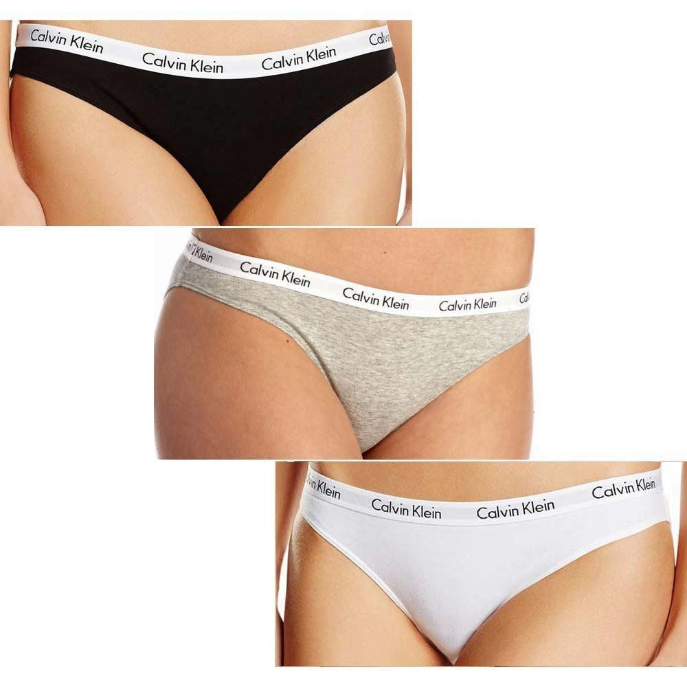 Calvin Klein Ladies' Cotton Bikini Brief Panties Underwear (3 Pack) - oddros.shop