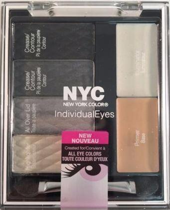 New York Color Individual Eyes Shadow Compact, 944 Smokey Charcoals - oddros.shop