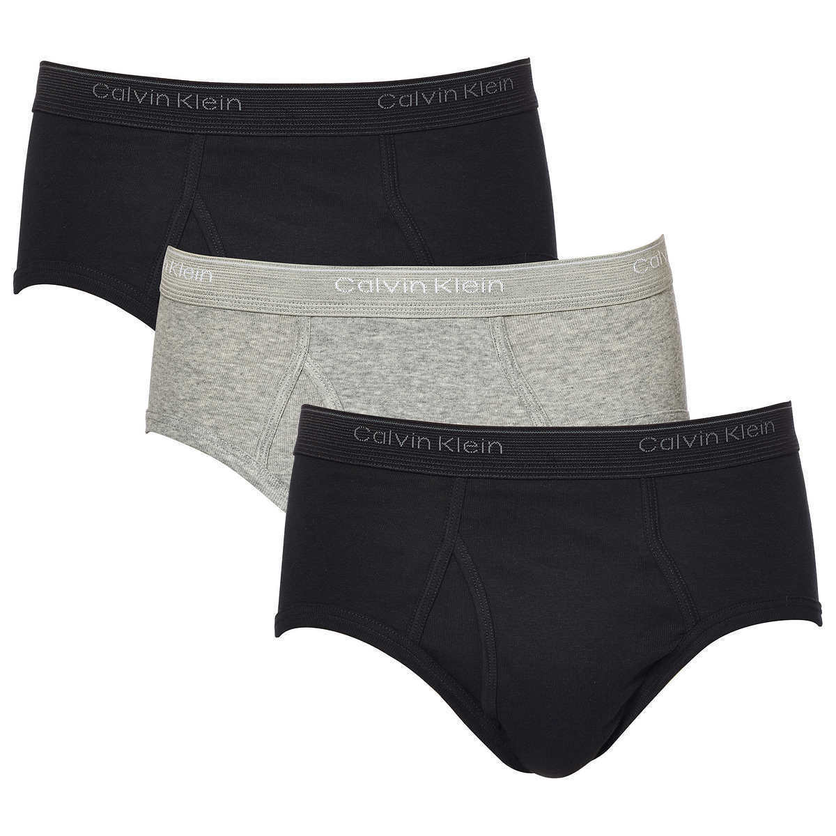 Calvin Klein Men's 3-pack Brief, Medium Black - oddros.shop