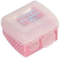 The Vintage Cosmetic Company Duo Pencil Sharpener - Pink Polka Dot - oddros.shop
