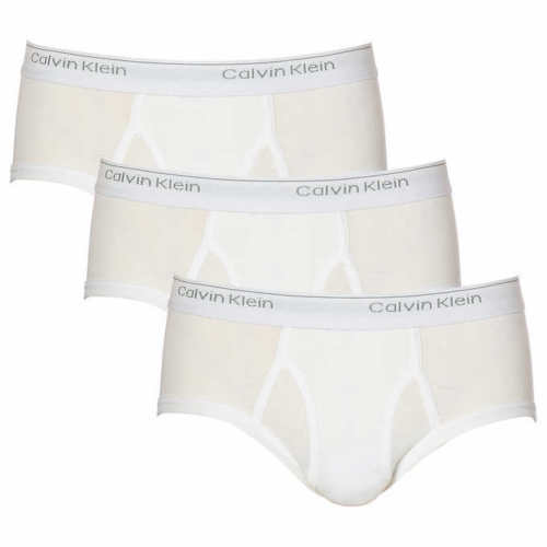 Calvin Klein Men's Classic Briefs, Medium - White (3 Pack) - oddros.shop