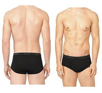 Calvin Klein Men's 3-pack Brief, Medium Black - oddros.shop