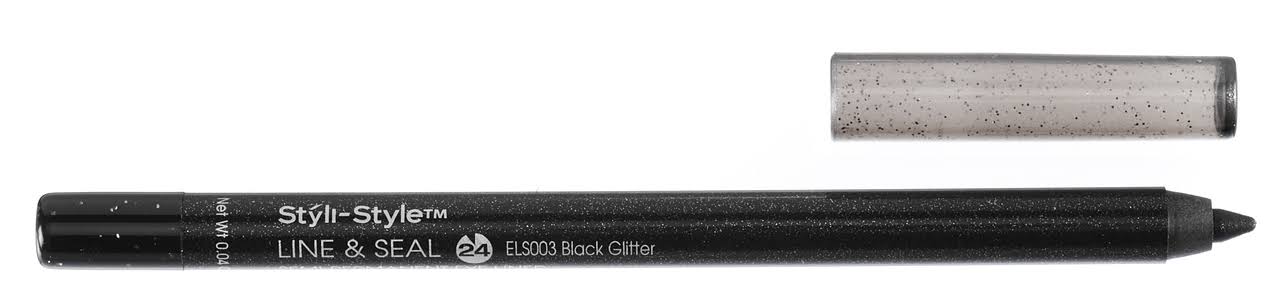 Styli-Style Line & Seal Semi-Permanent Eye Liner - Black Glitter (ELS003) - oddros.shop
