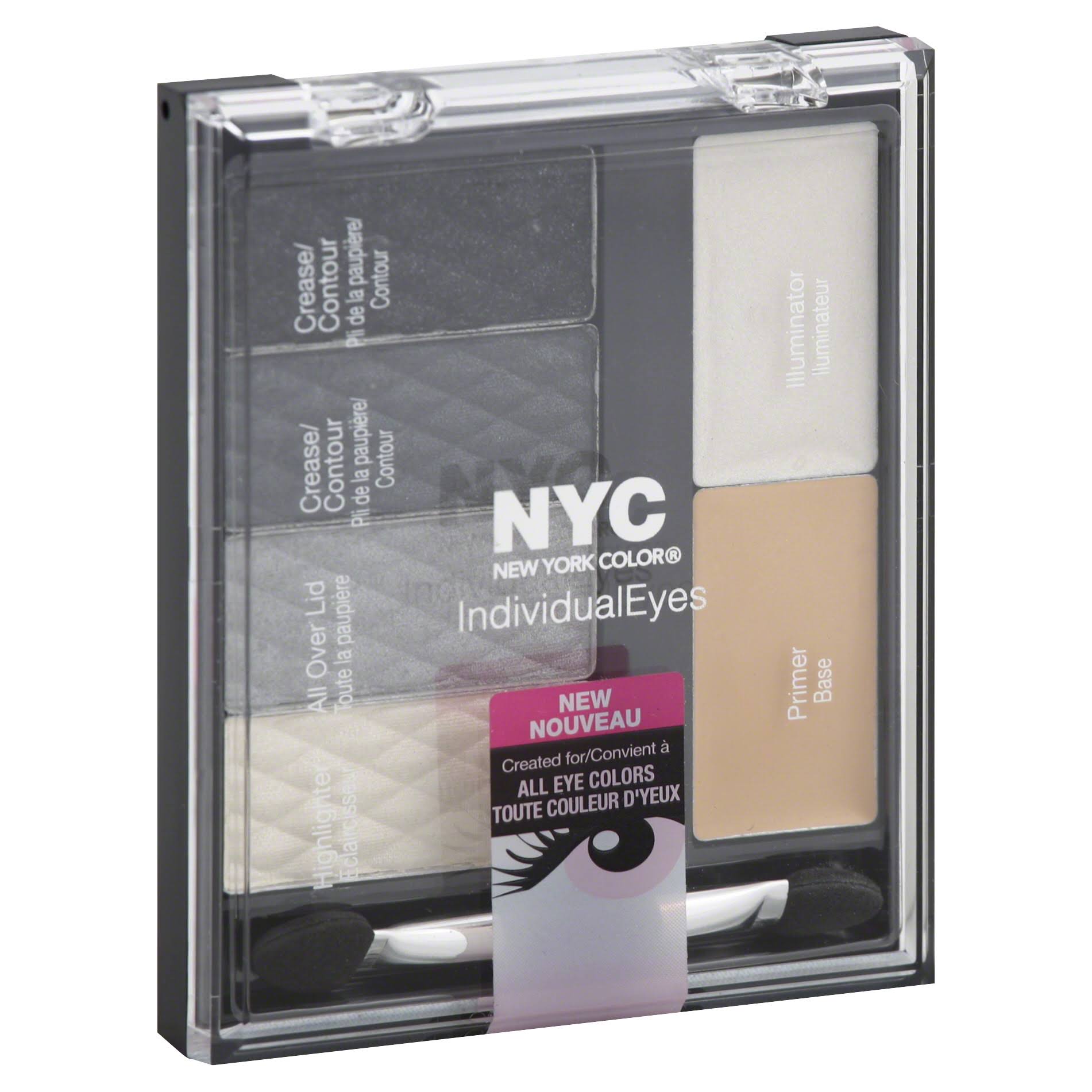 New York Color Individual Eyes Shadow Compact, 944 Smokey Charcoals - oddros.shop