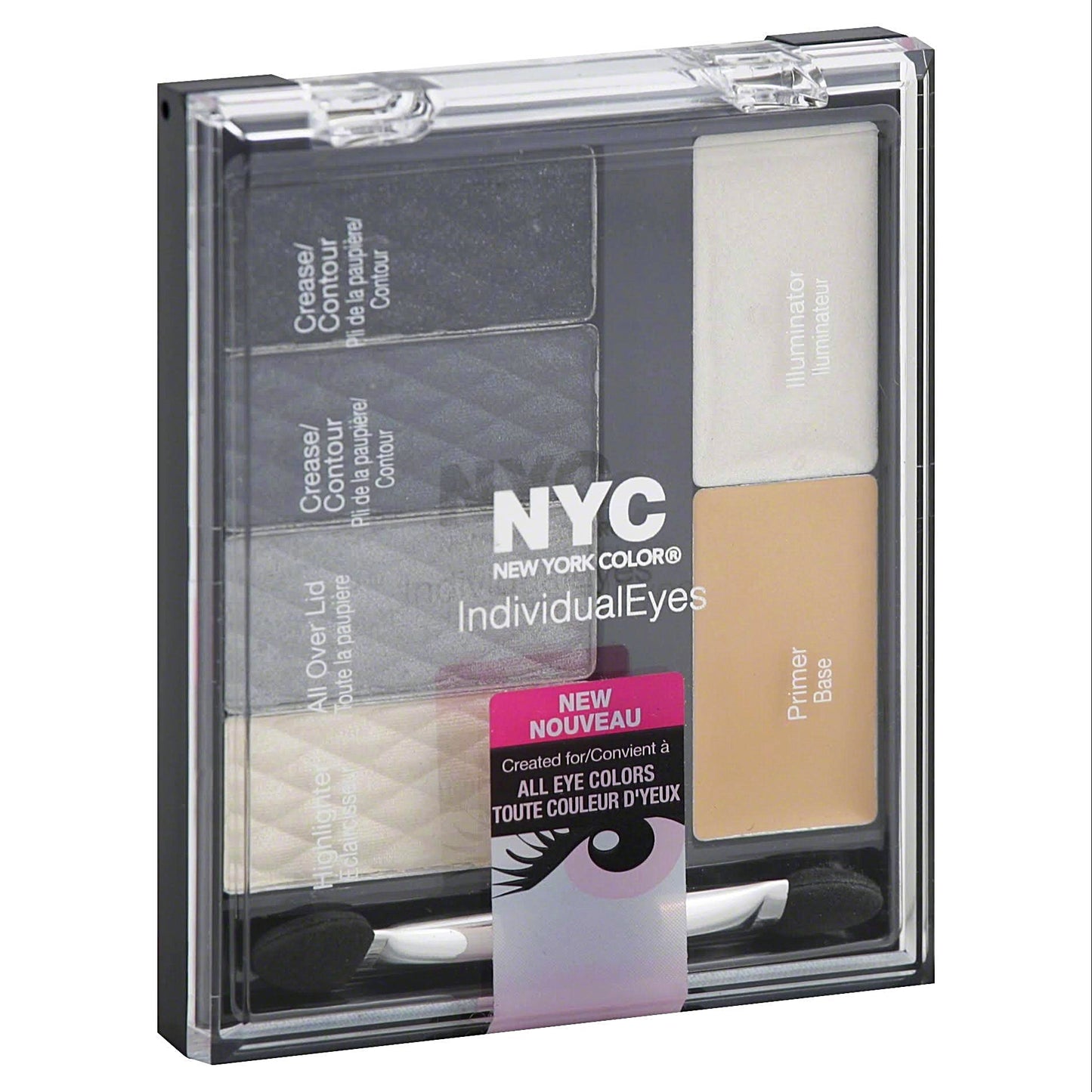 New York Color Individual Eyes Shadow Compact, 944 Smokey Charcoals - oddros.shop