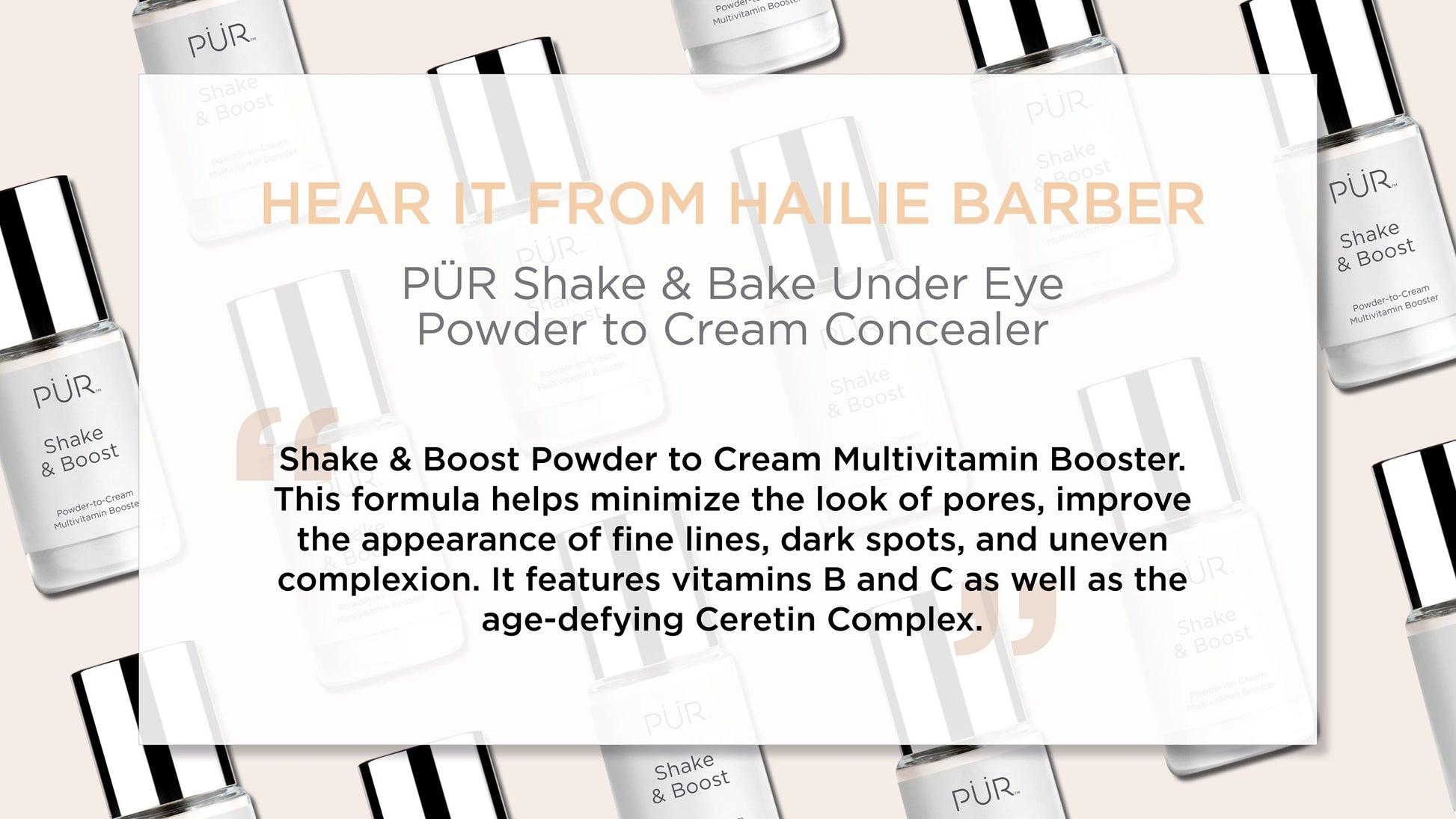 PUR Shake & Boost Powder-to-Cream Multivitamin Boost