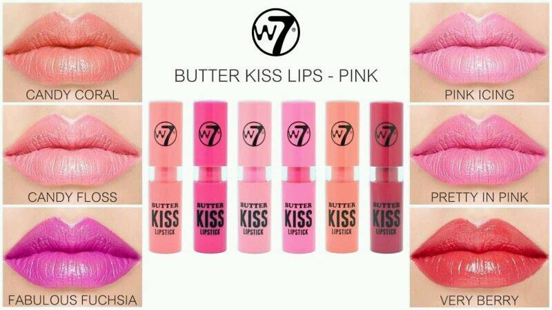 W7 COSMETICS Butter Kiss Lipstick - 0.10 Oz (3g) - oddros.shop