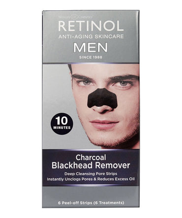 RETINOL Men - Charcoal Blackhead Remover - 6 strips - oddros.shop
